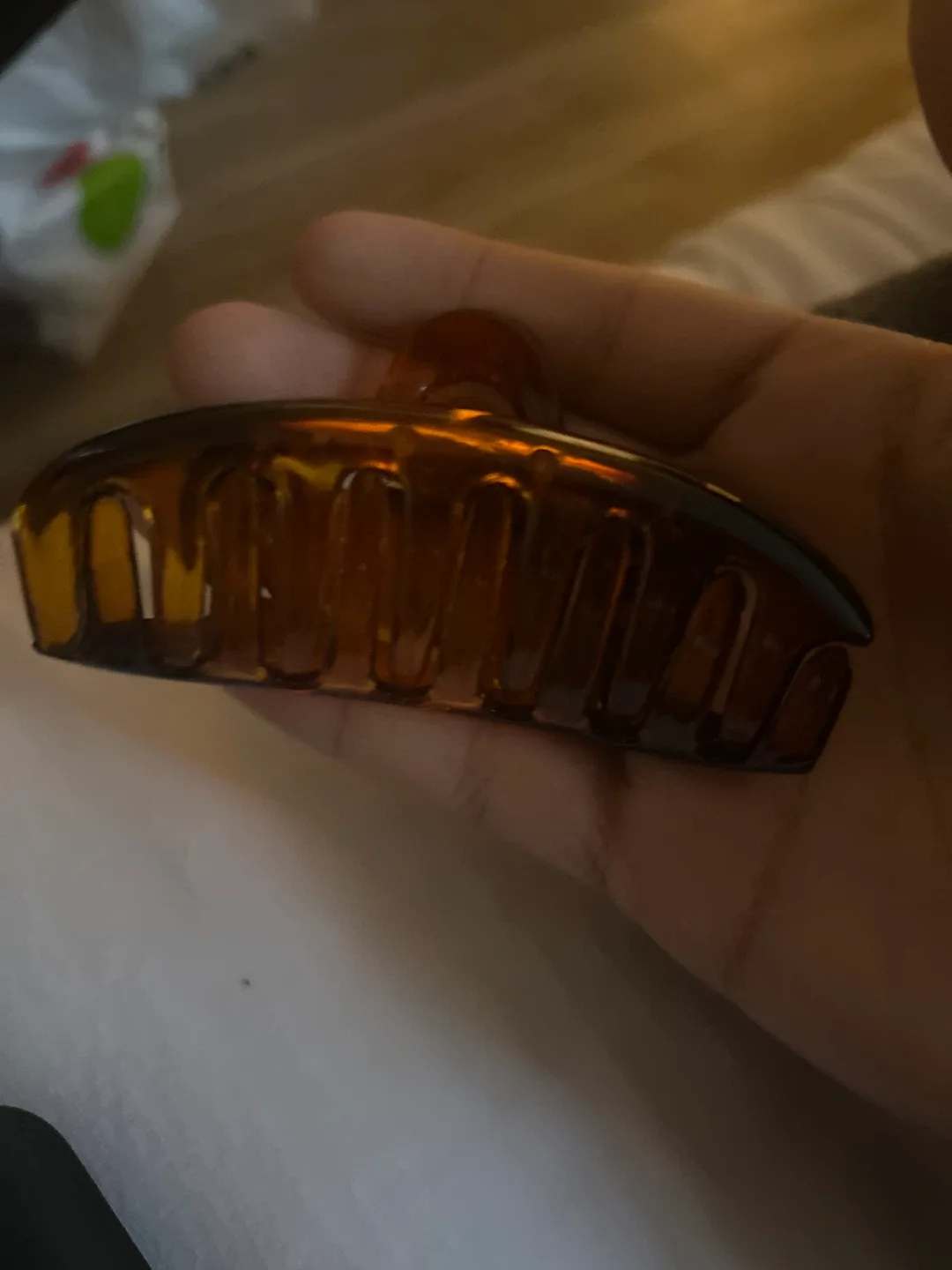 Brown Hair Claw Clip