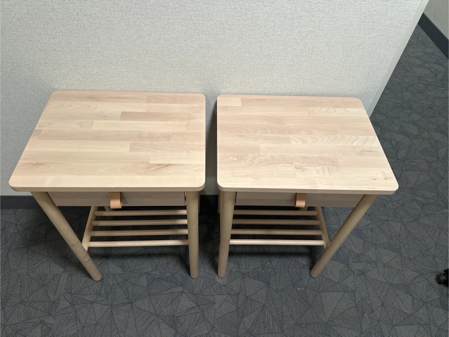 2 IKEA Bjorksas Birch Nightstands image indicator(2)