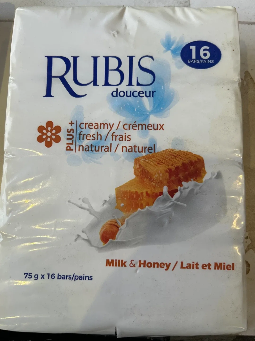 RUBIS Douceur Milk & Honey Soap - 16 Bars