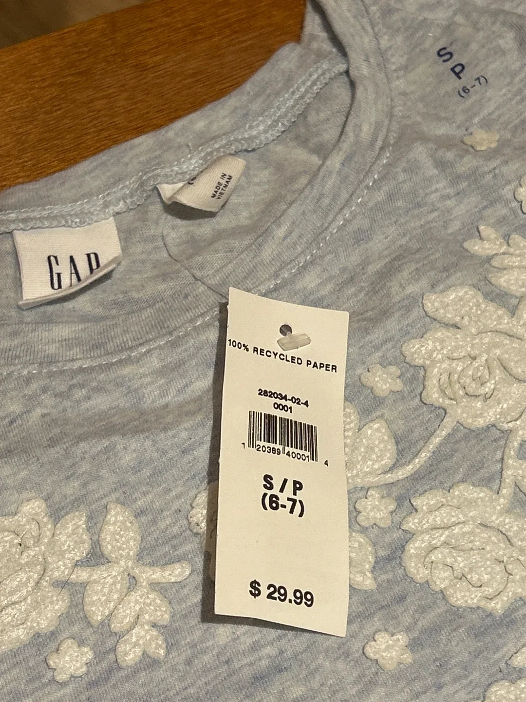 Gap Kids' Floral T-Shirt - Size S (6-7) image indicator(2)