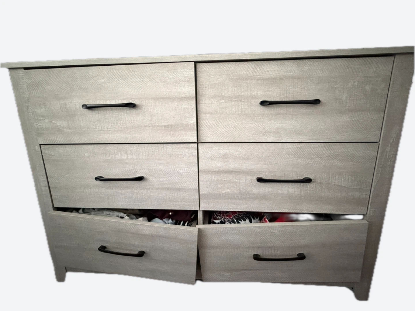 Light Wood 6-Drawer Dresser