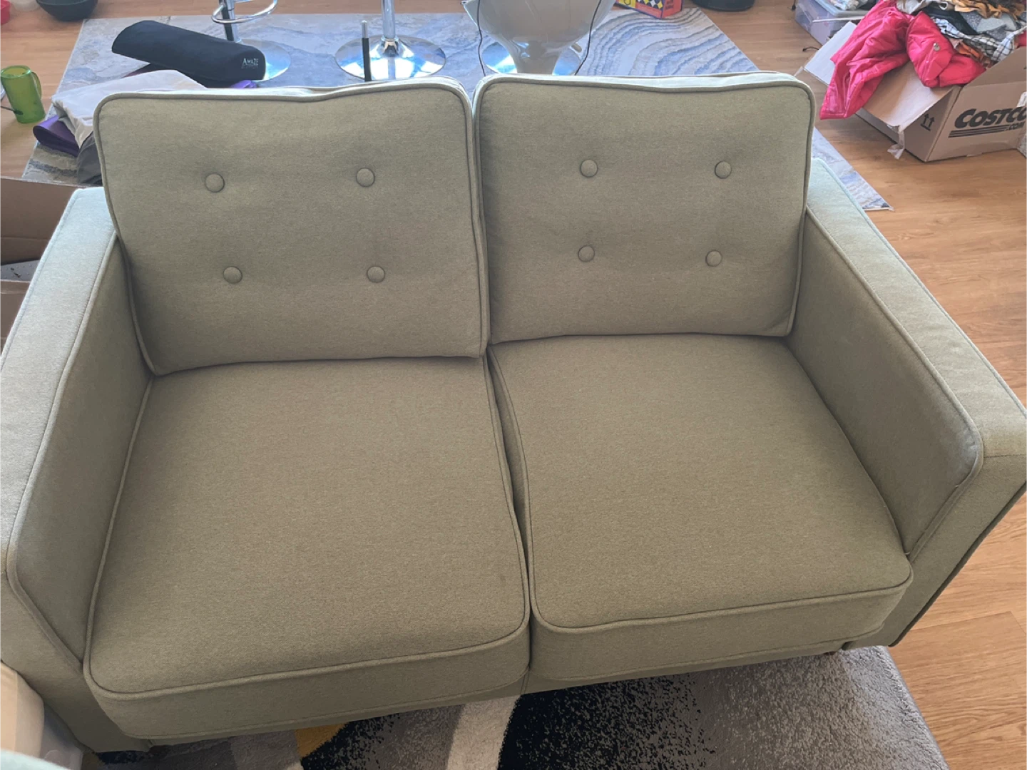 Loveseat Sofa - Light Green - photo 2
