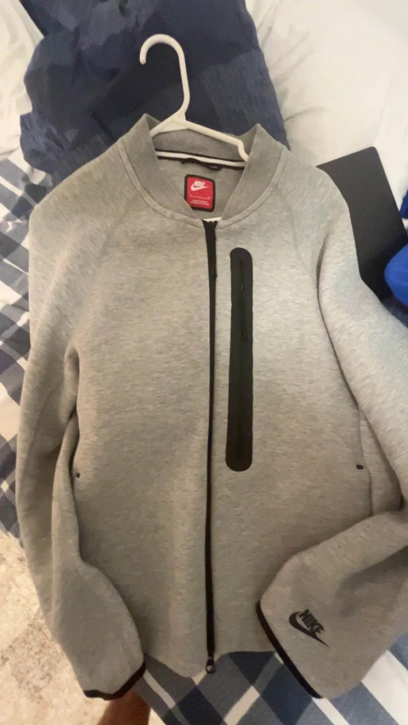 Nike Tech Fleece Jacket - Grey, Size S