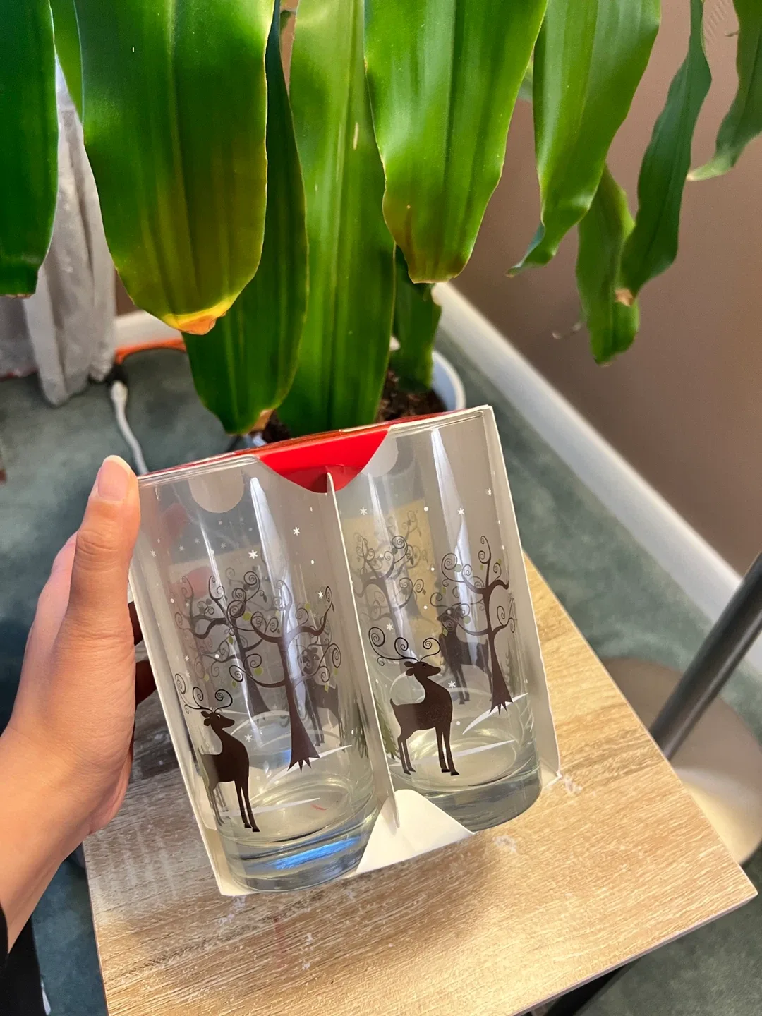 Libbey Deer Scene Drinking Glasses - New in Box! image indicator(3)