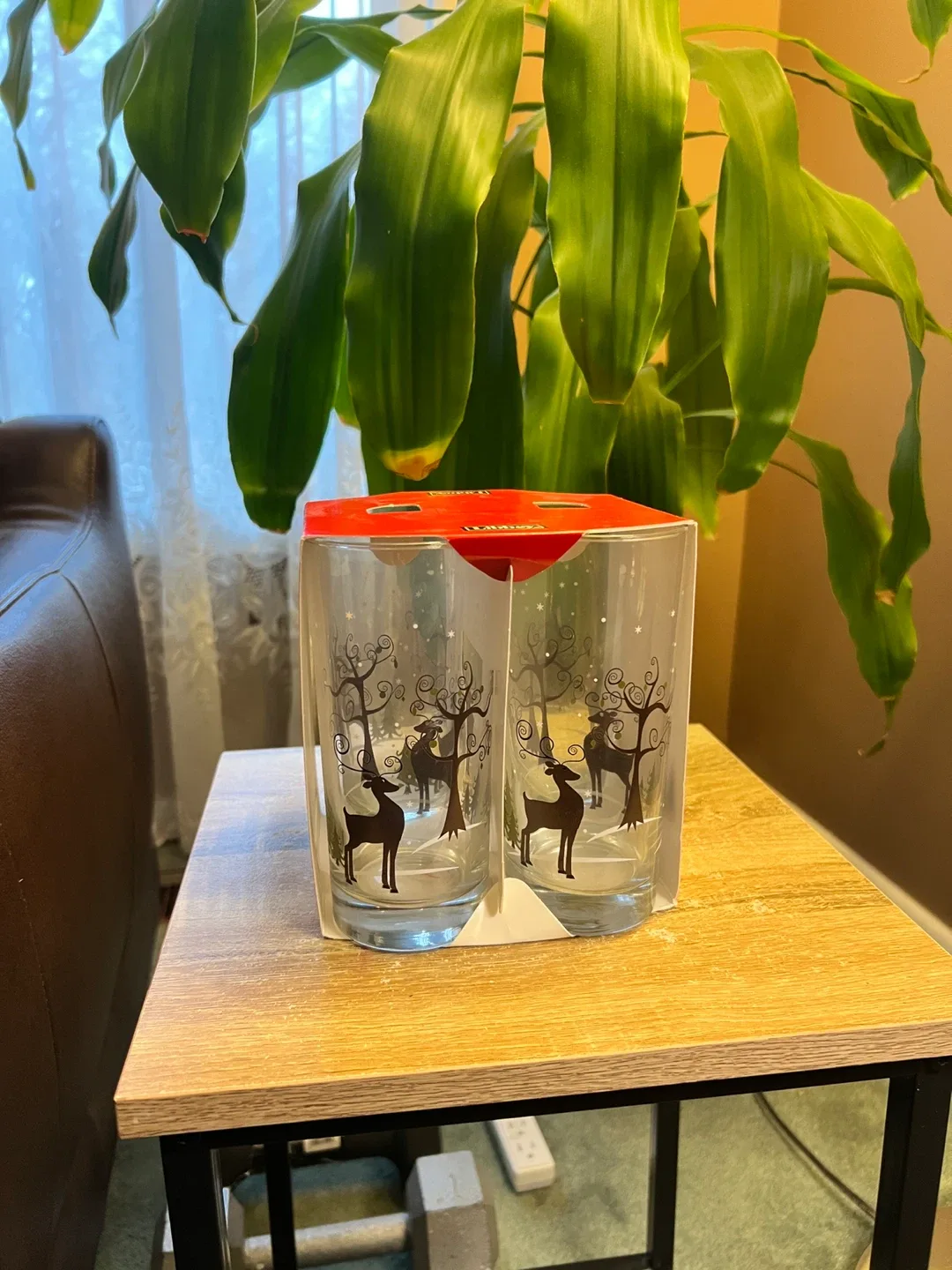 Libbey Deer Scene Drinking Glasses - New in Box!