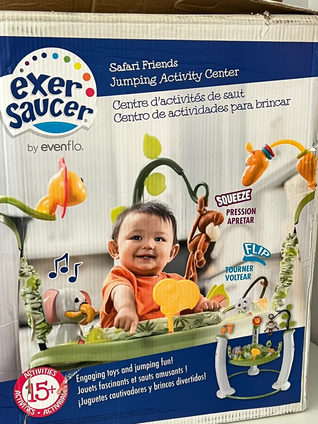 Evenflo Exersaucer Safari Friends Jumping Activity Center