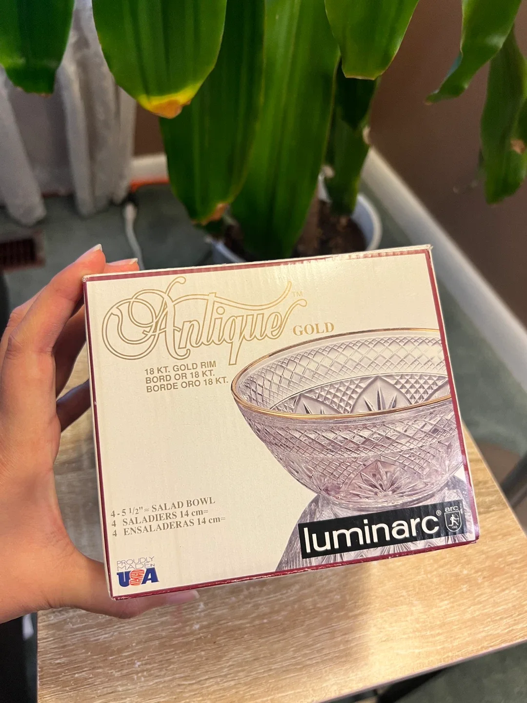 Luminarc Antique Gold Salad Bowls (4) image indicator(2)