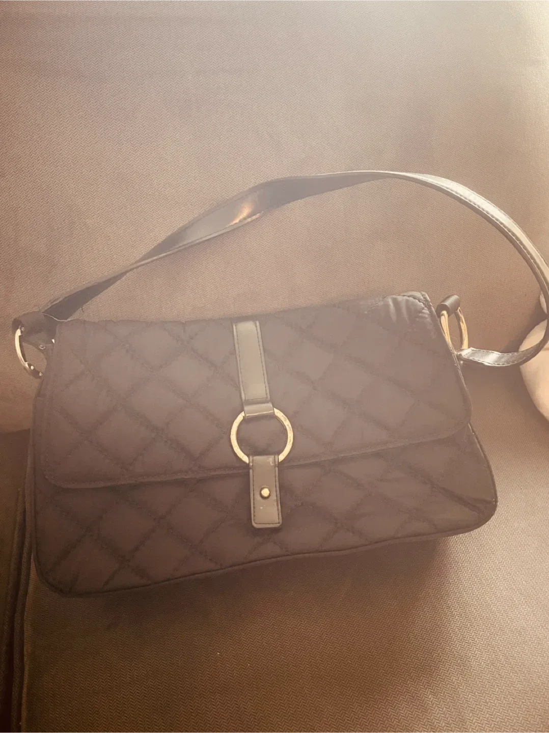 Quilted Black Shoulder Bag