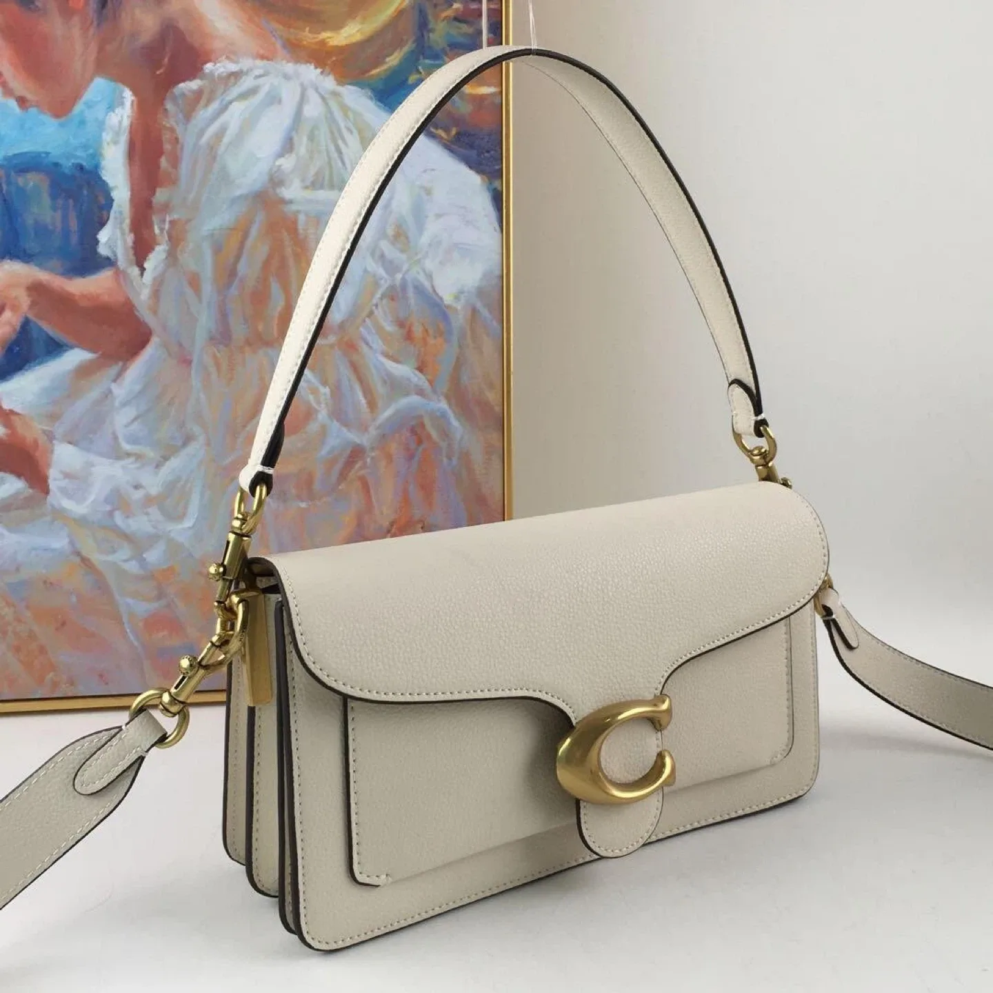 Coach Tabby Shoulder Bag 26 - Chalk