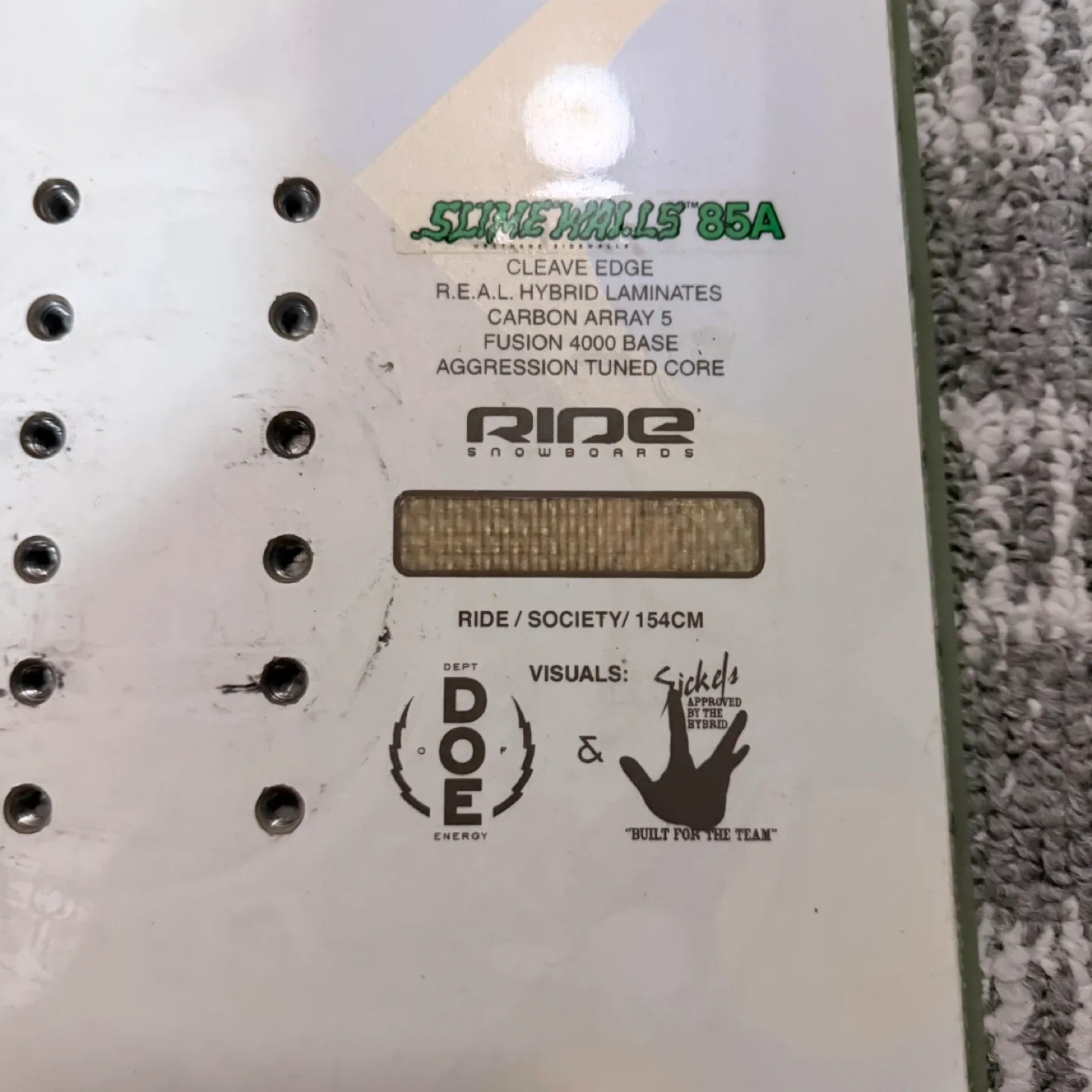 Ride Society 154cm Snowboard