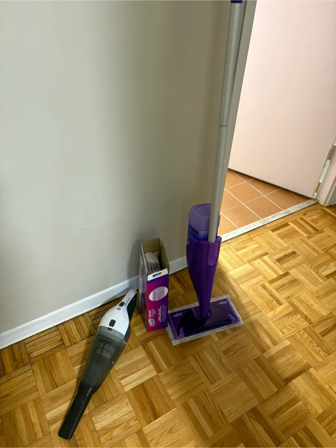 FREE SWIFFER MOP AND HOOVER