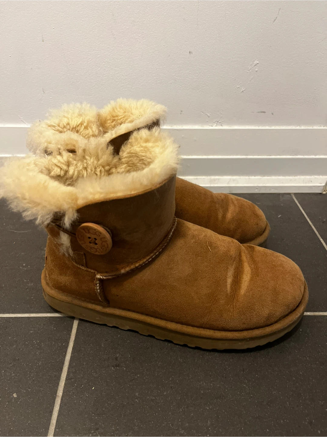 UGG Mini Bailey Button Boots - Chestnut - photo 3