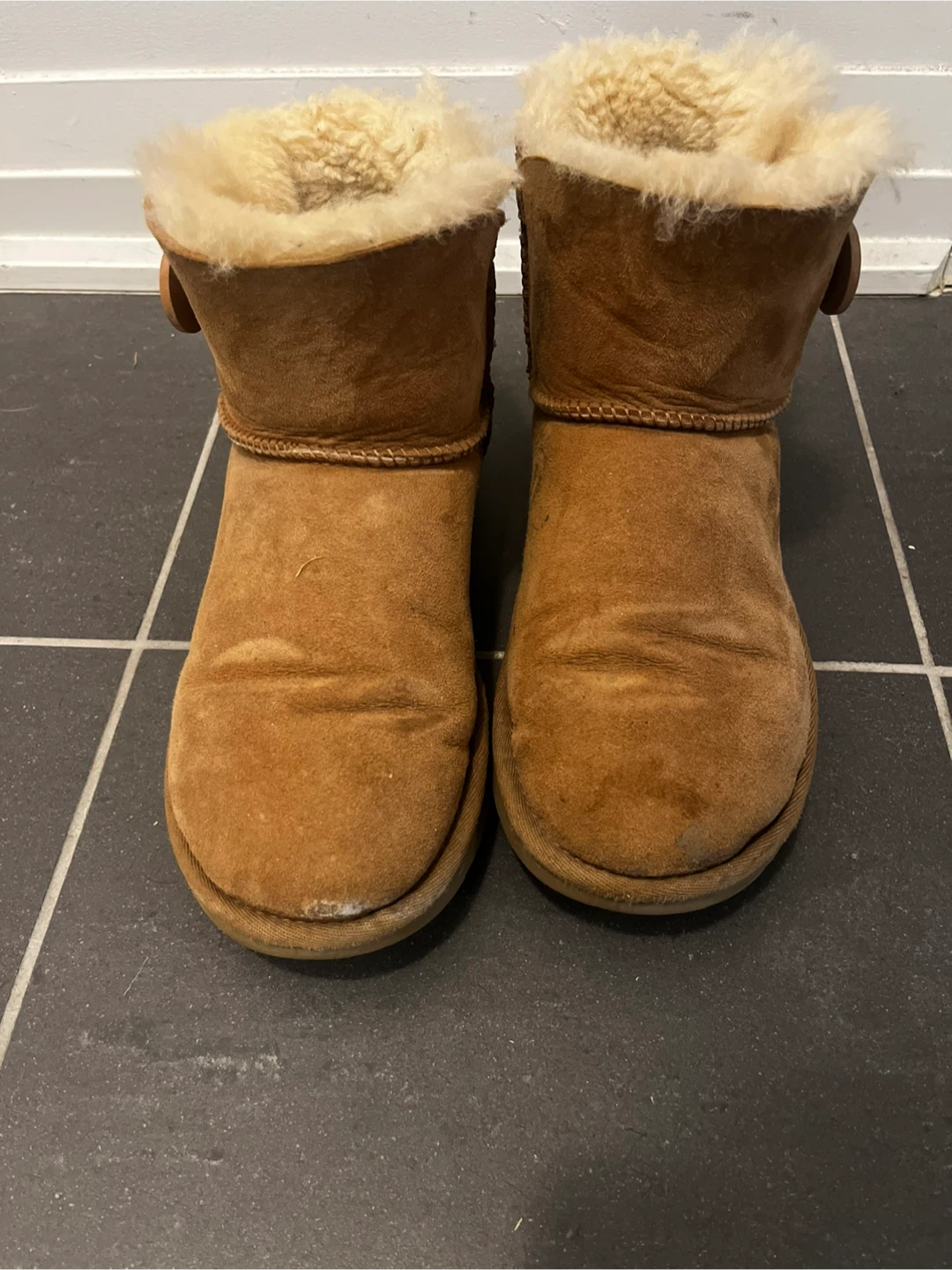 UGG Mini Bailey Button Boots - Chestnut - photo 4