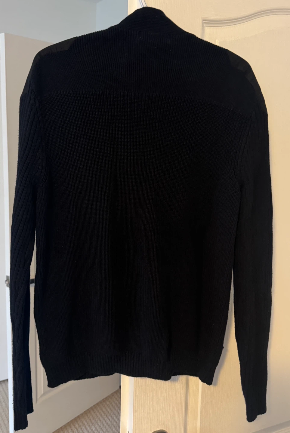 Calvin Klein Black Zip-Up Cardigan - Size L - photo 3