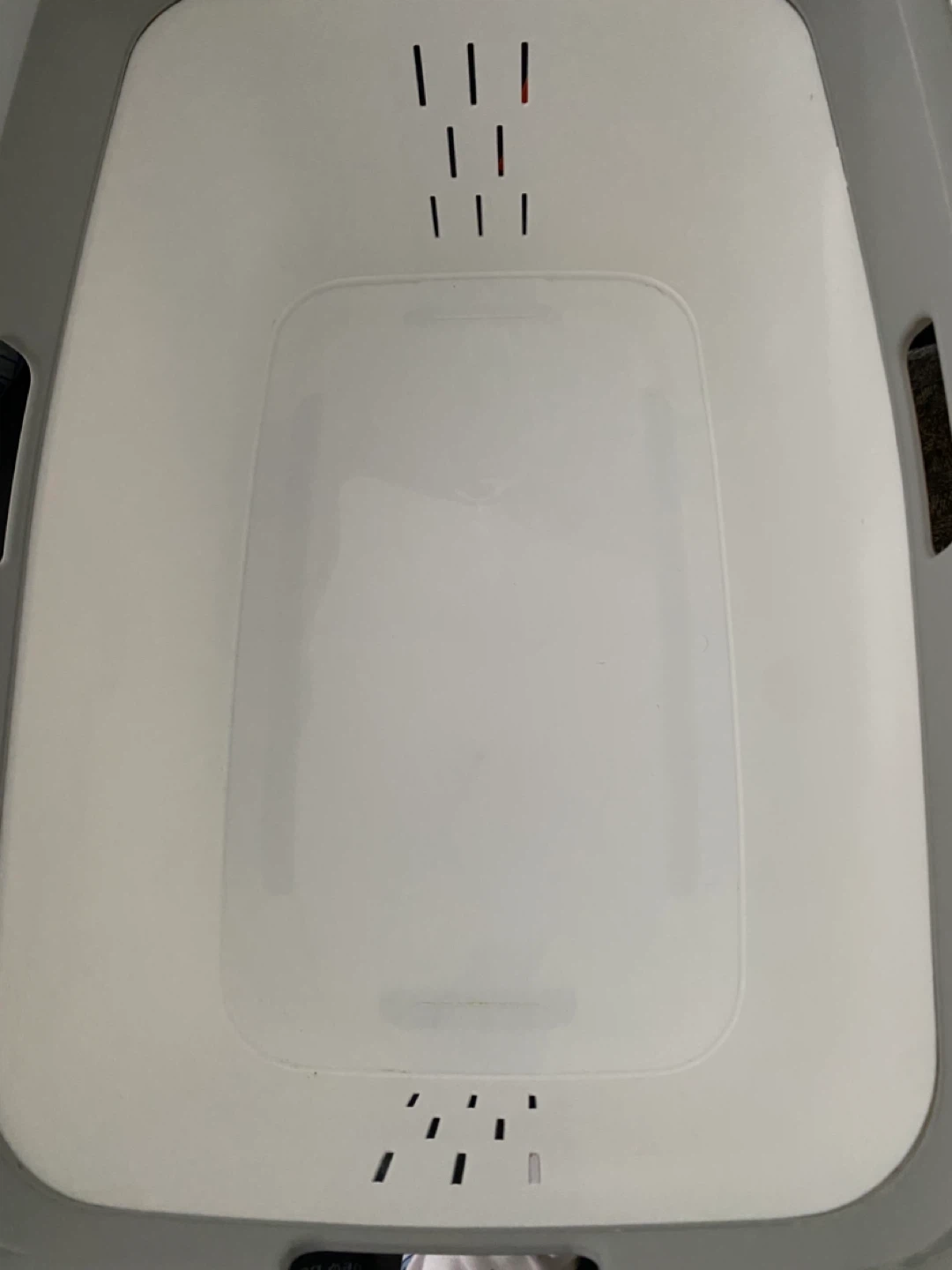 Laundry Basket - White Marble Design