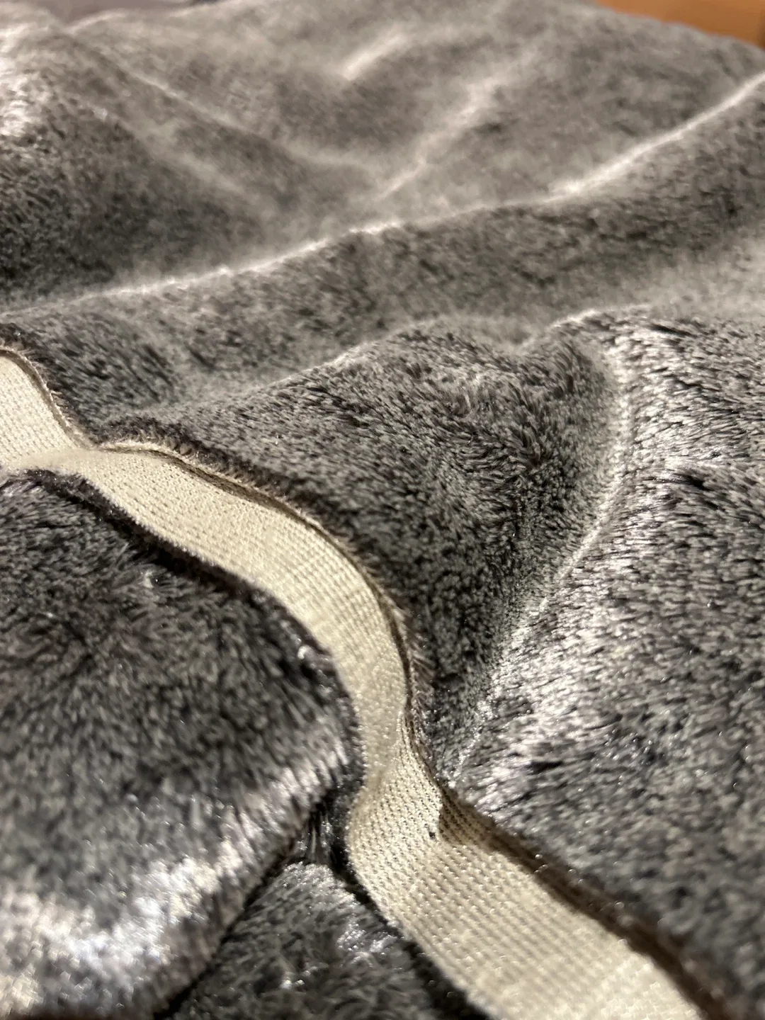 Grey Plush Fabric image indicator(2)