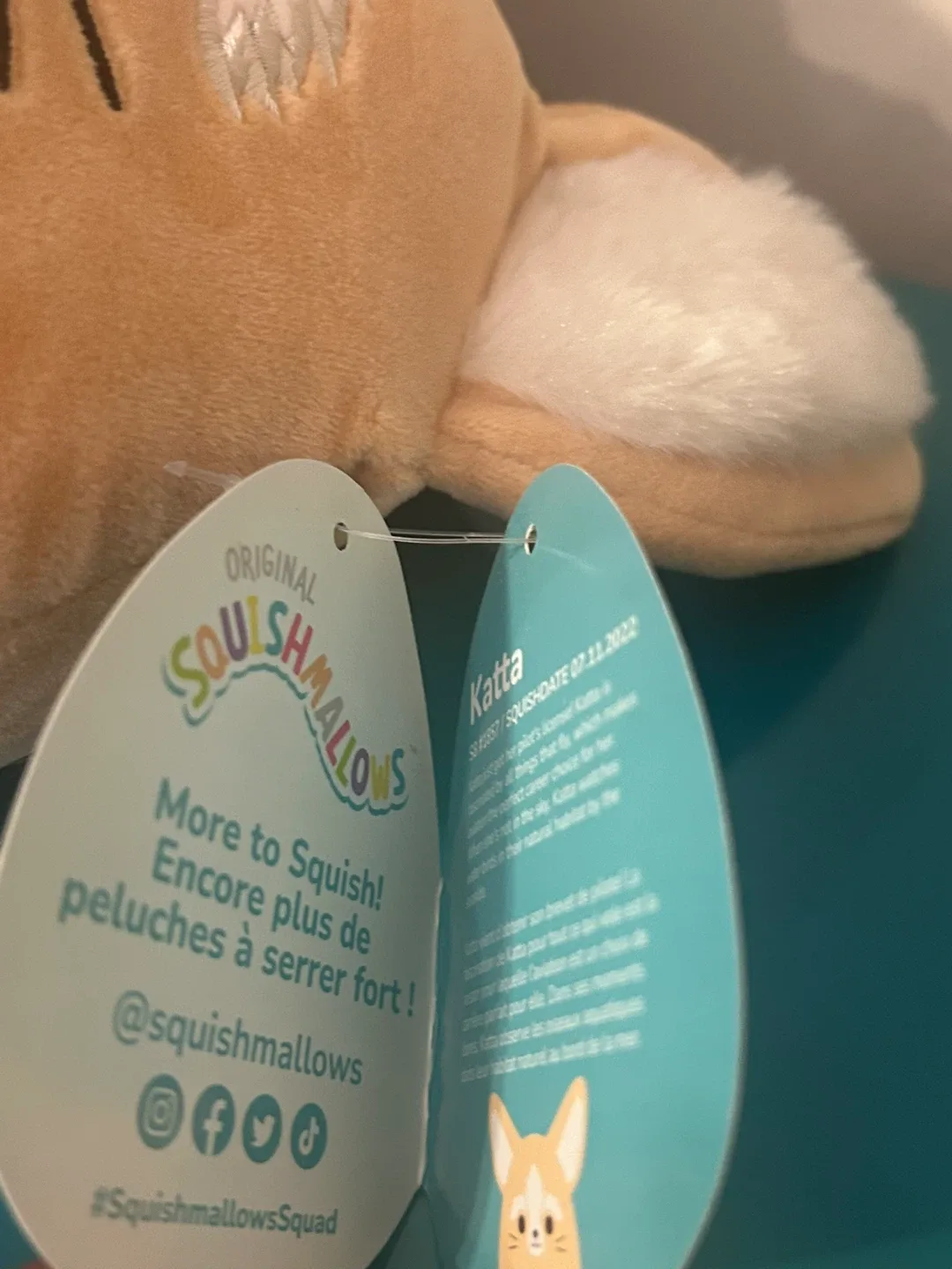 🦊 NEW Squishmallows “Katta” Desert Fox Plush 12” image indicator(4)