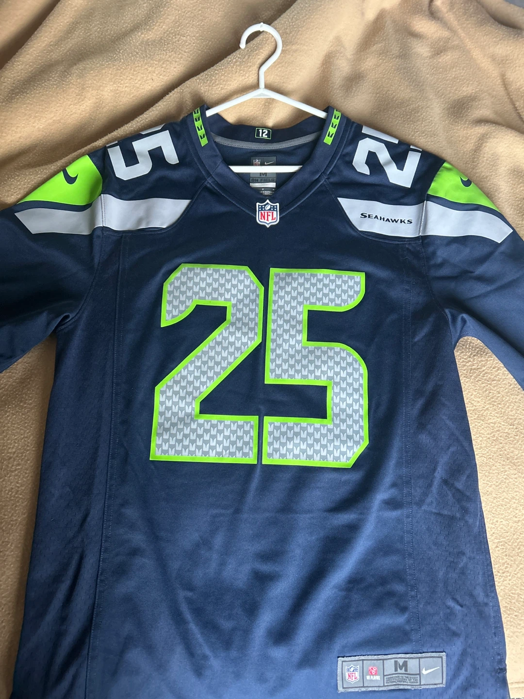 Seattle Seahawks  #25 Jersey - Size M