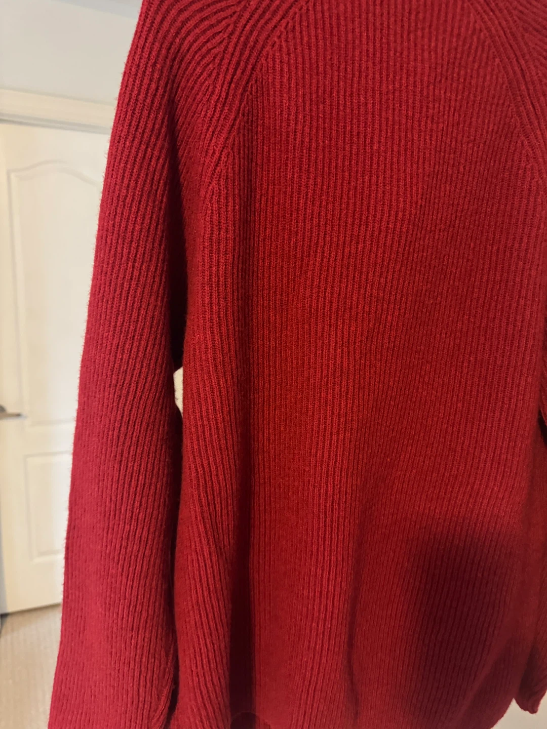 Banana Republic Red 1/4 Zip Sweater - XL - photo 5
