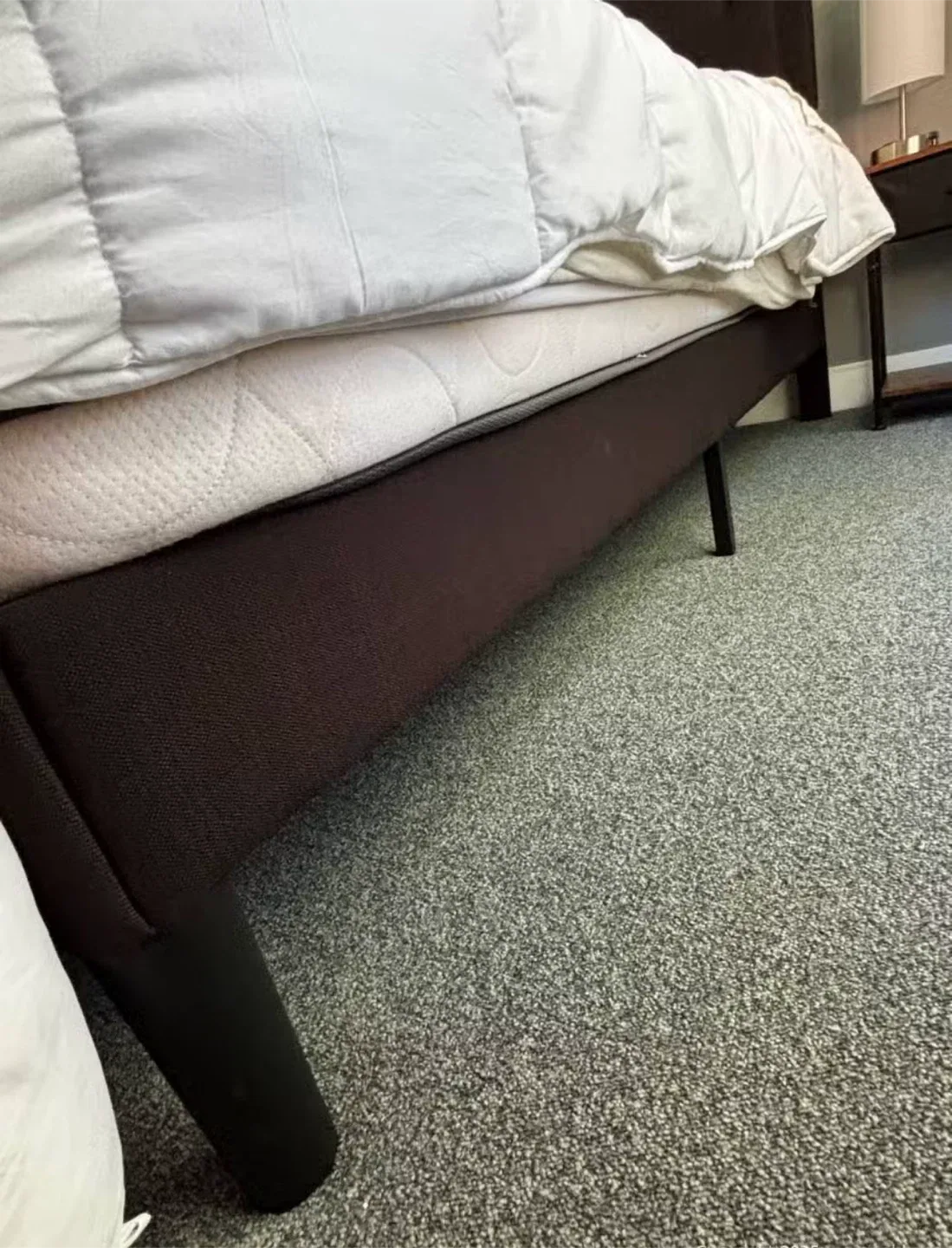 Upholstered king Bed Frame with Headboard image indicator(4)