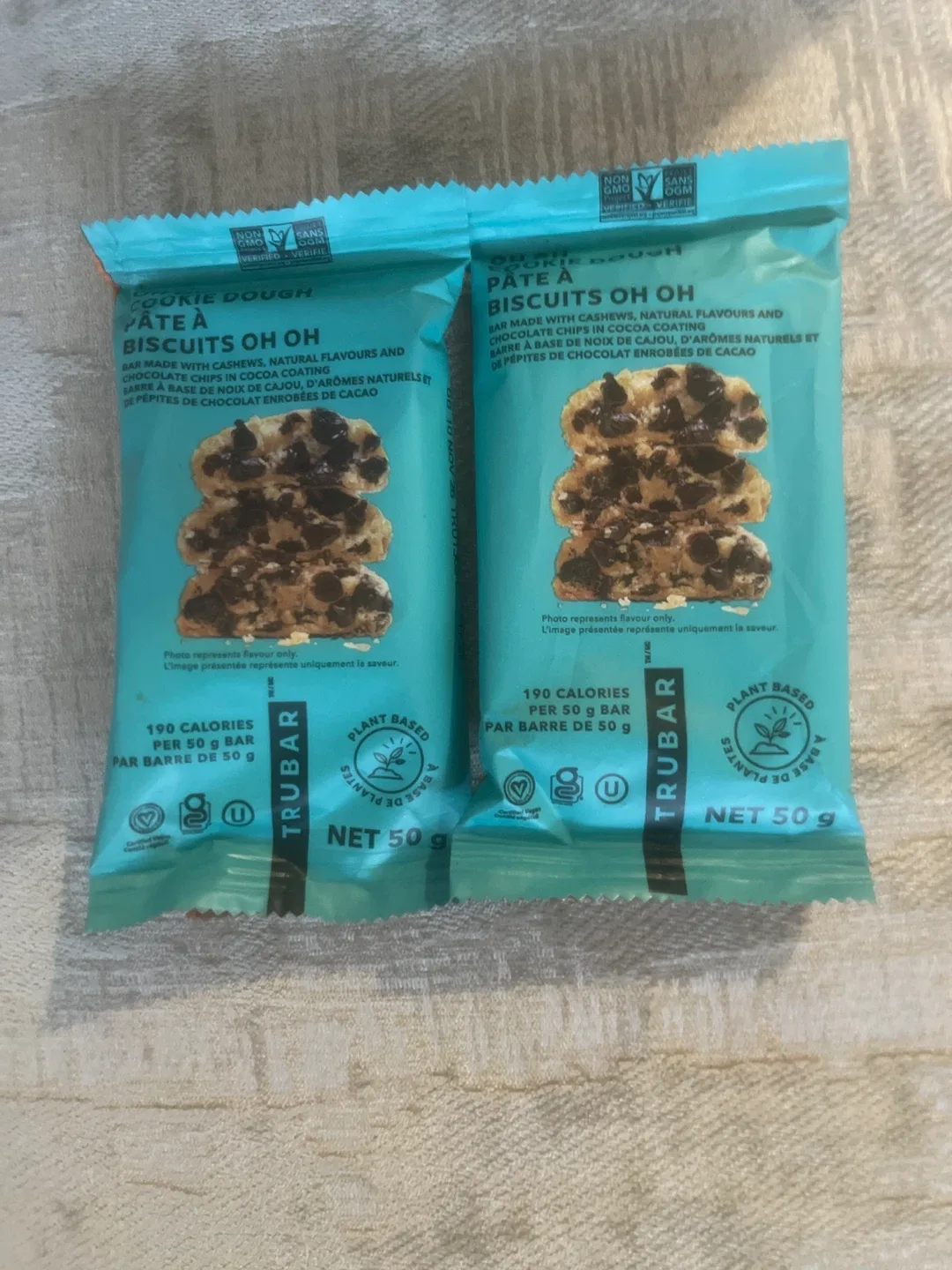 Trubar Cookie Dough Biscuits Oh Oh - Two 50g Bars