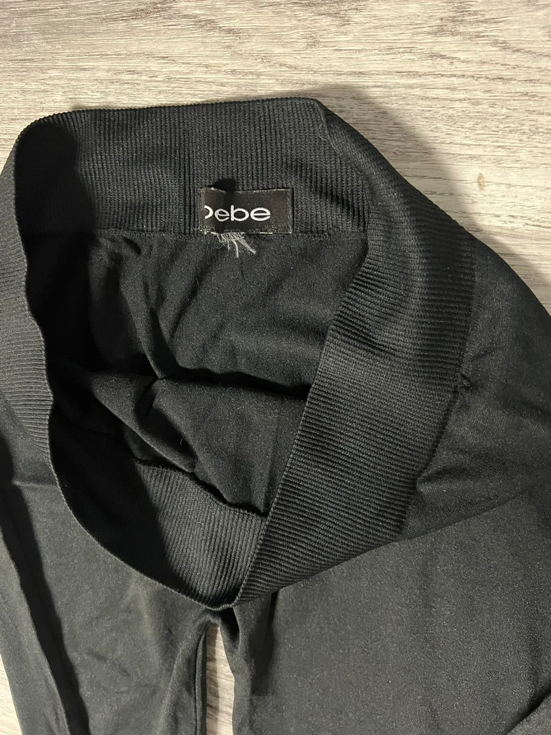 Bebe Black Zippered Leggings image indicator(4)