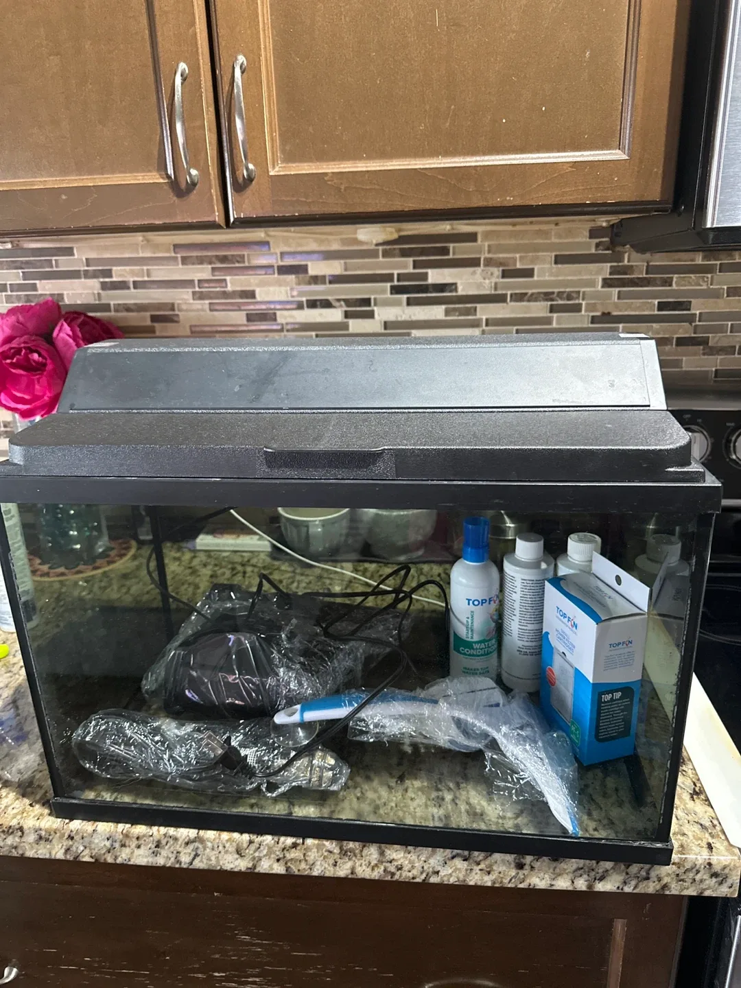 Fish Tank with Accessories