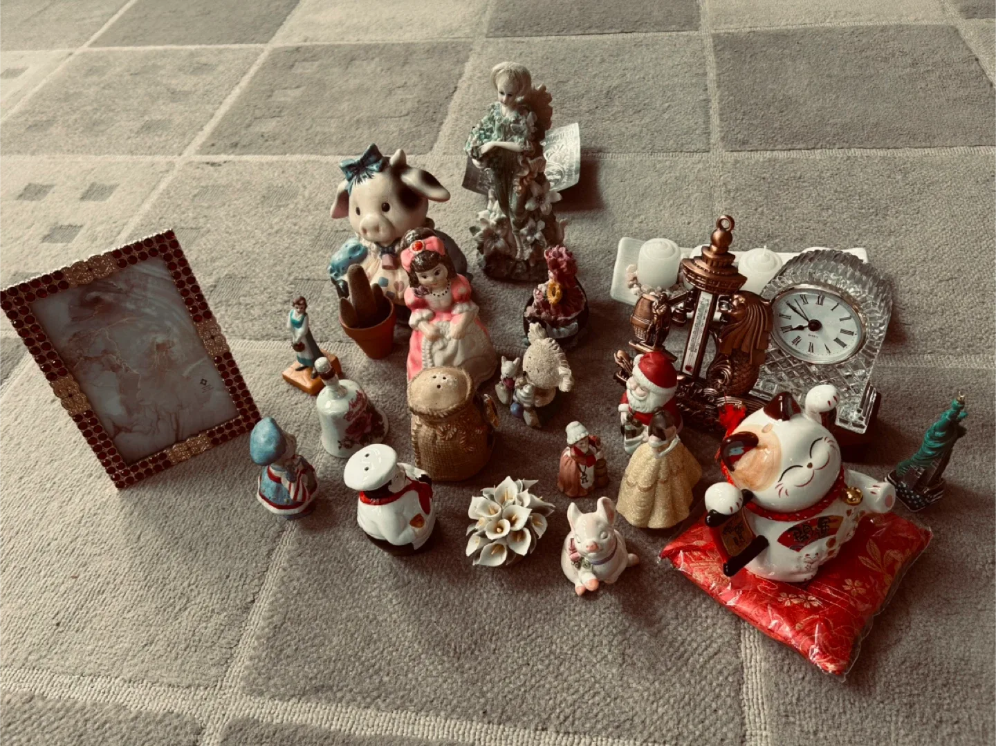 Assorted Vases, Tea Sets, Figurines