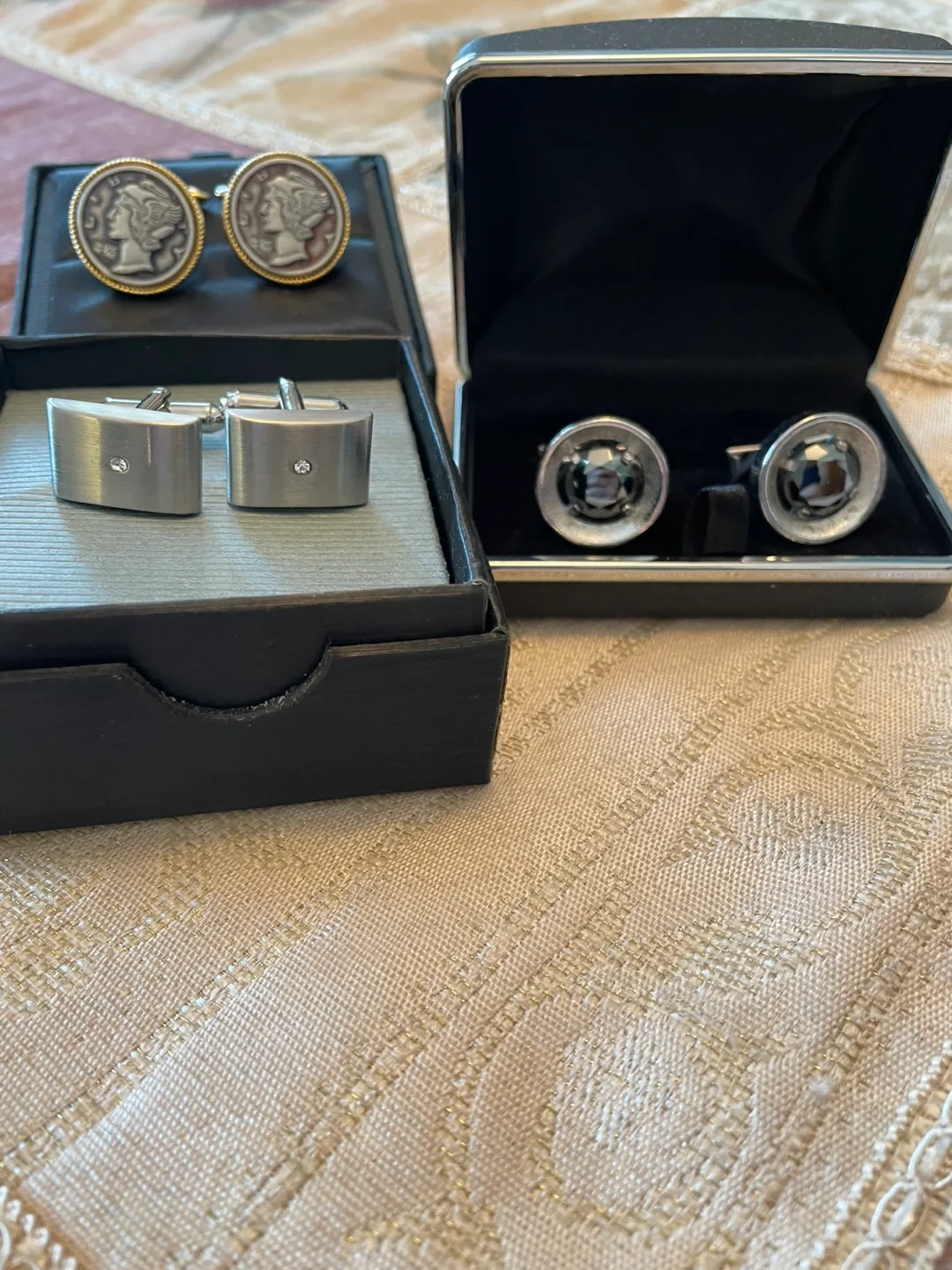 Variety of Cufflinks with Boxes image indicator(2)