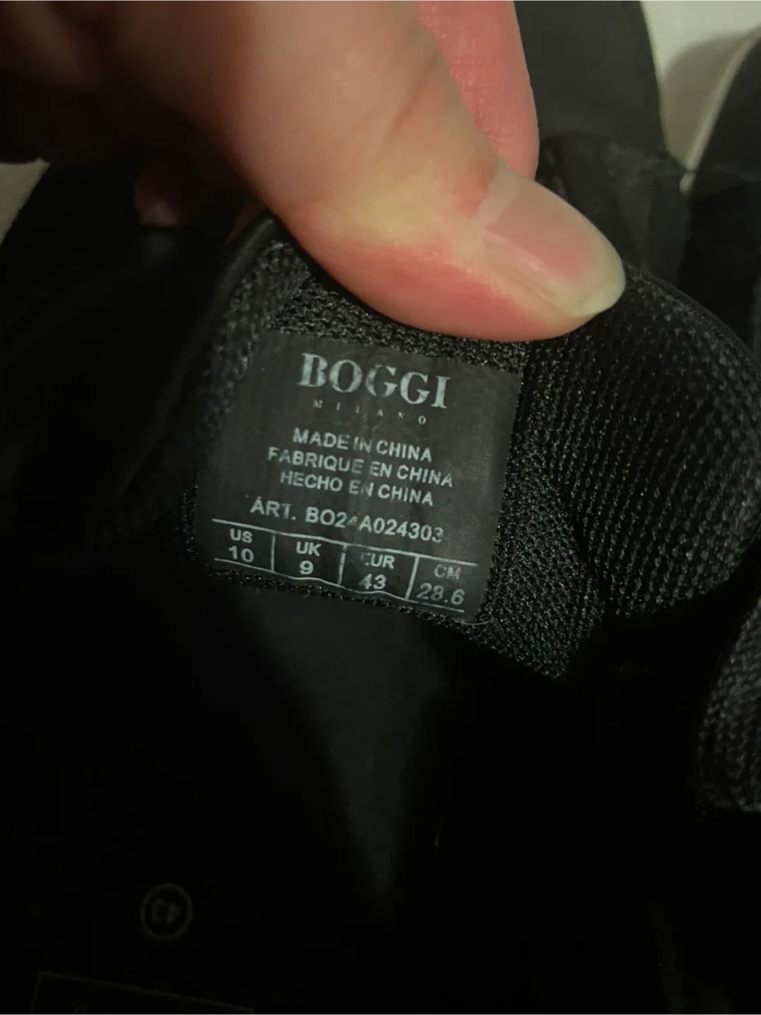 Boggi Milano Black Sneakers - Size 10 US image indicator(5)