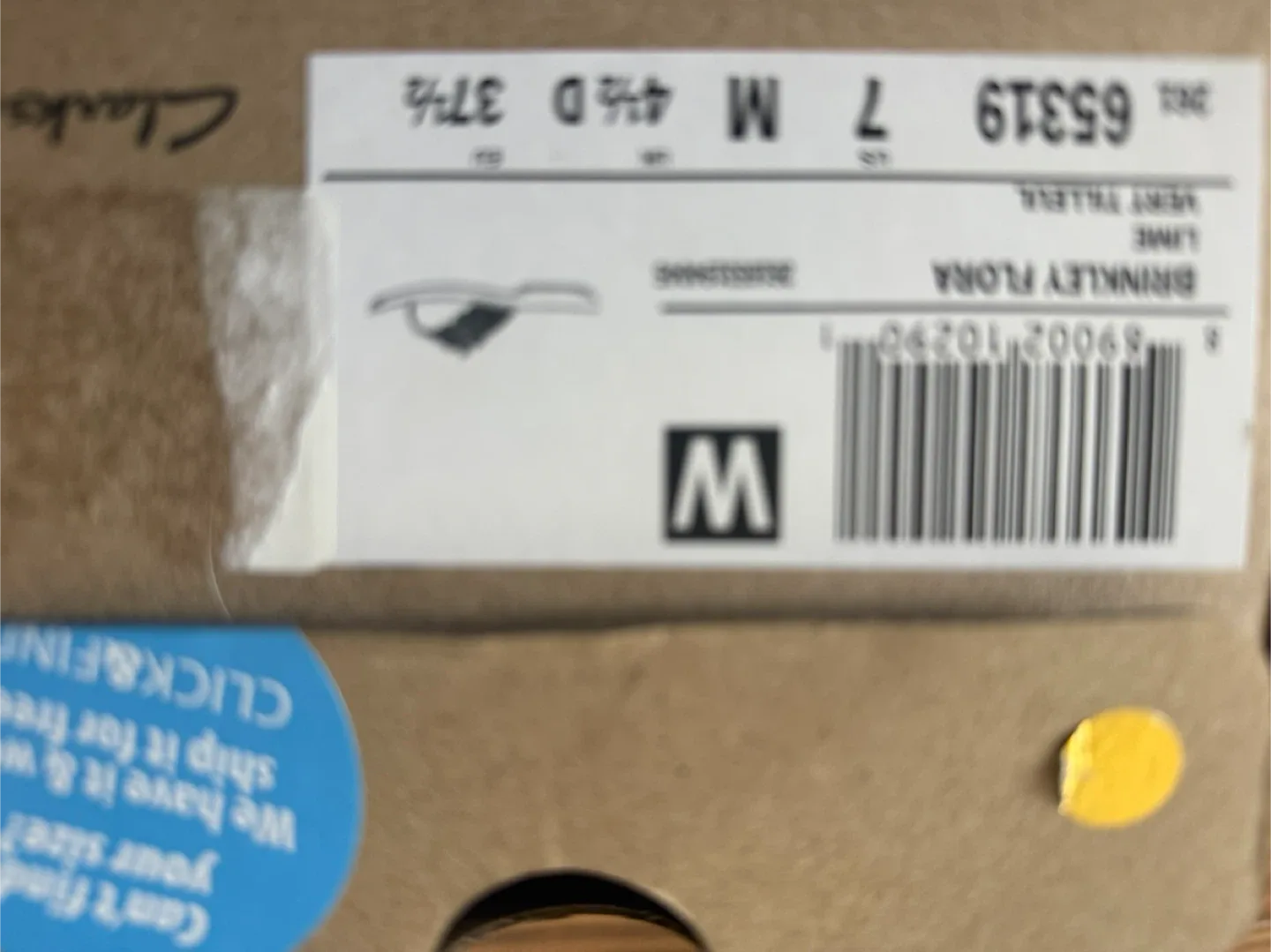 Clarks Brinkley Flora Lime Thong Sandals - Size 7 image indicator(3)