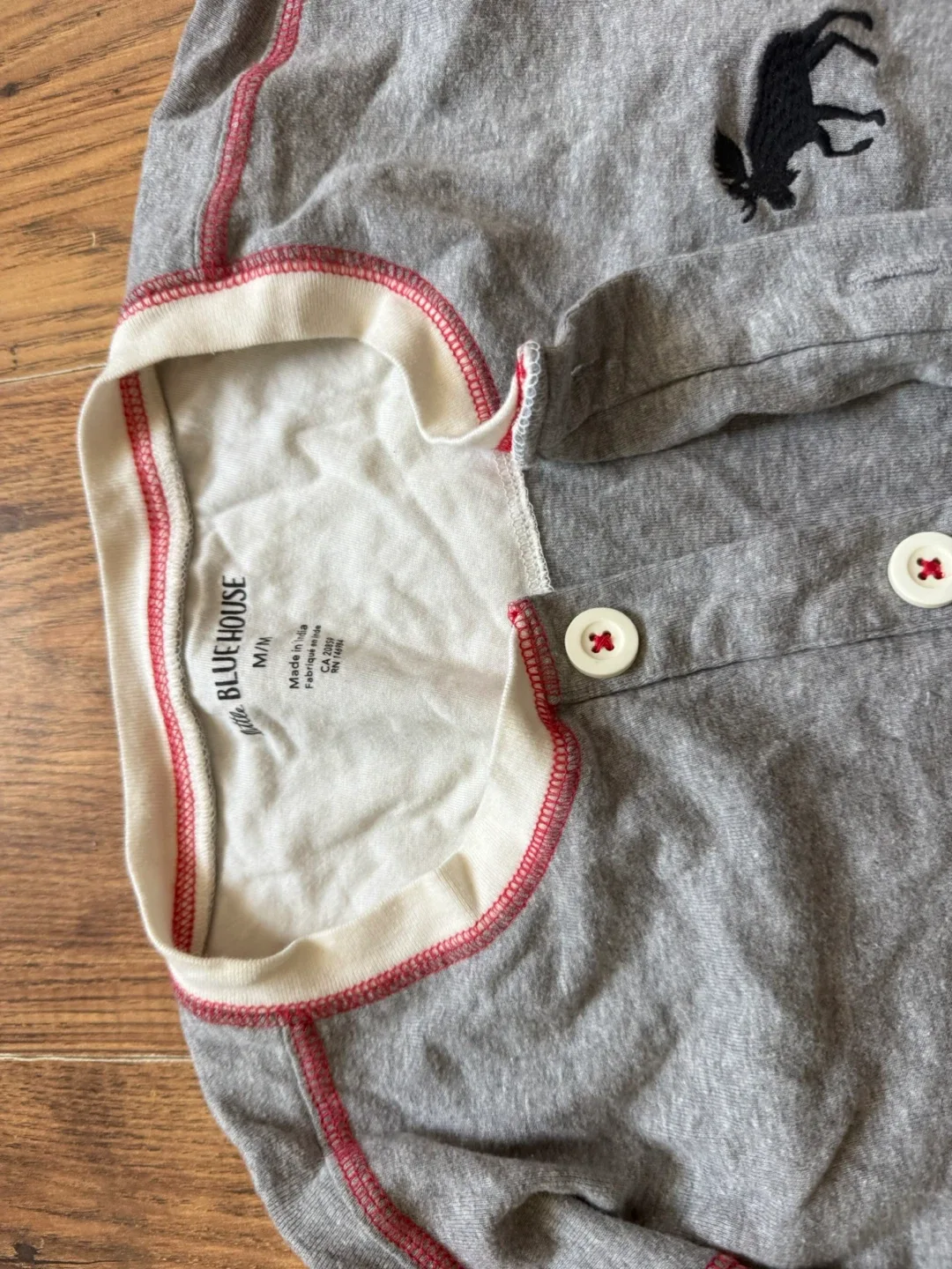 Blue House Moose Onesie, Size M/M image indicator(2)