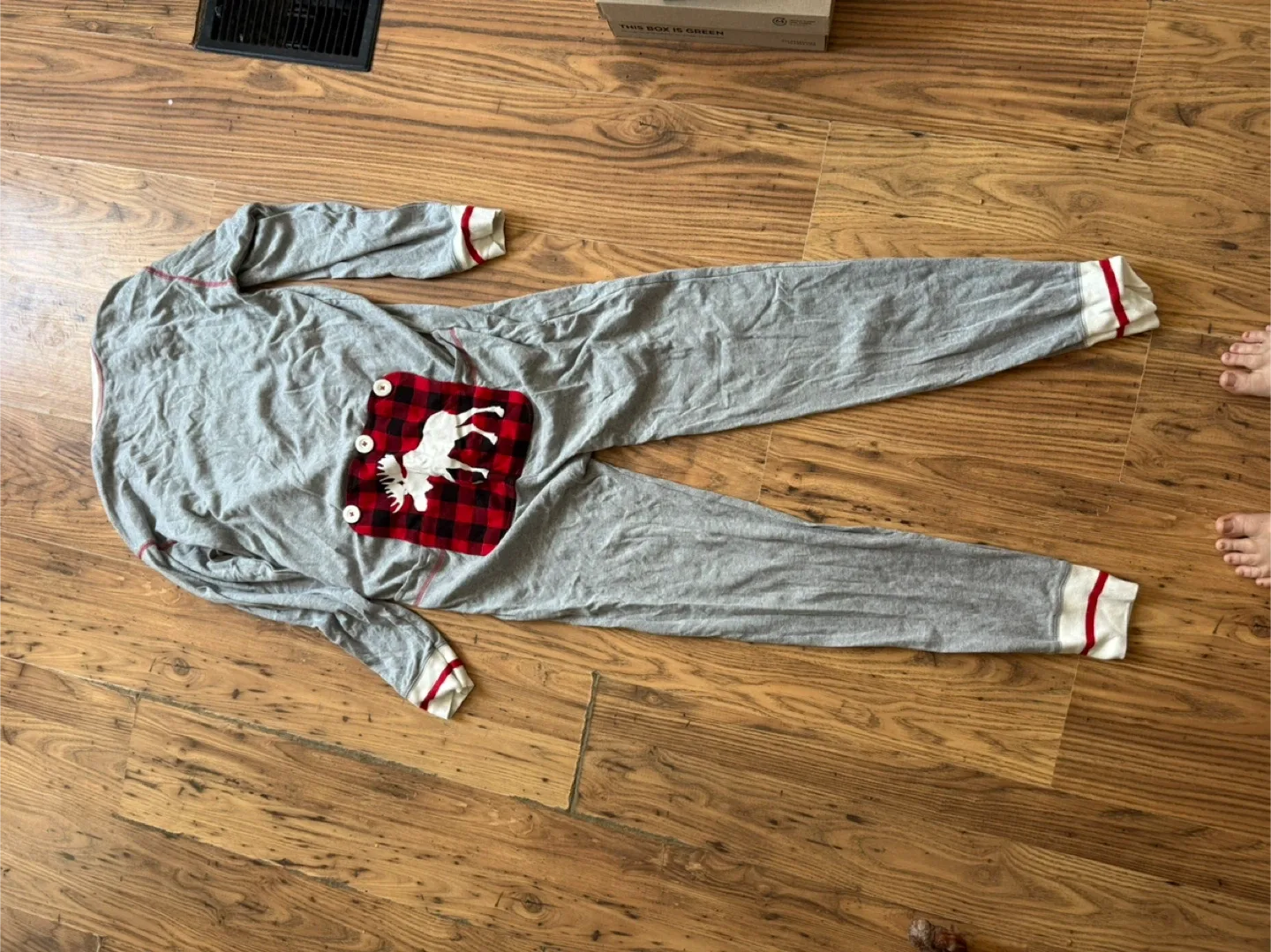 Blue House Moose Onesie, Size M/M