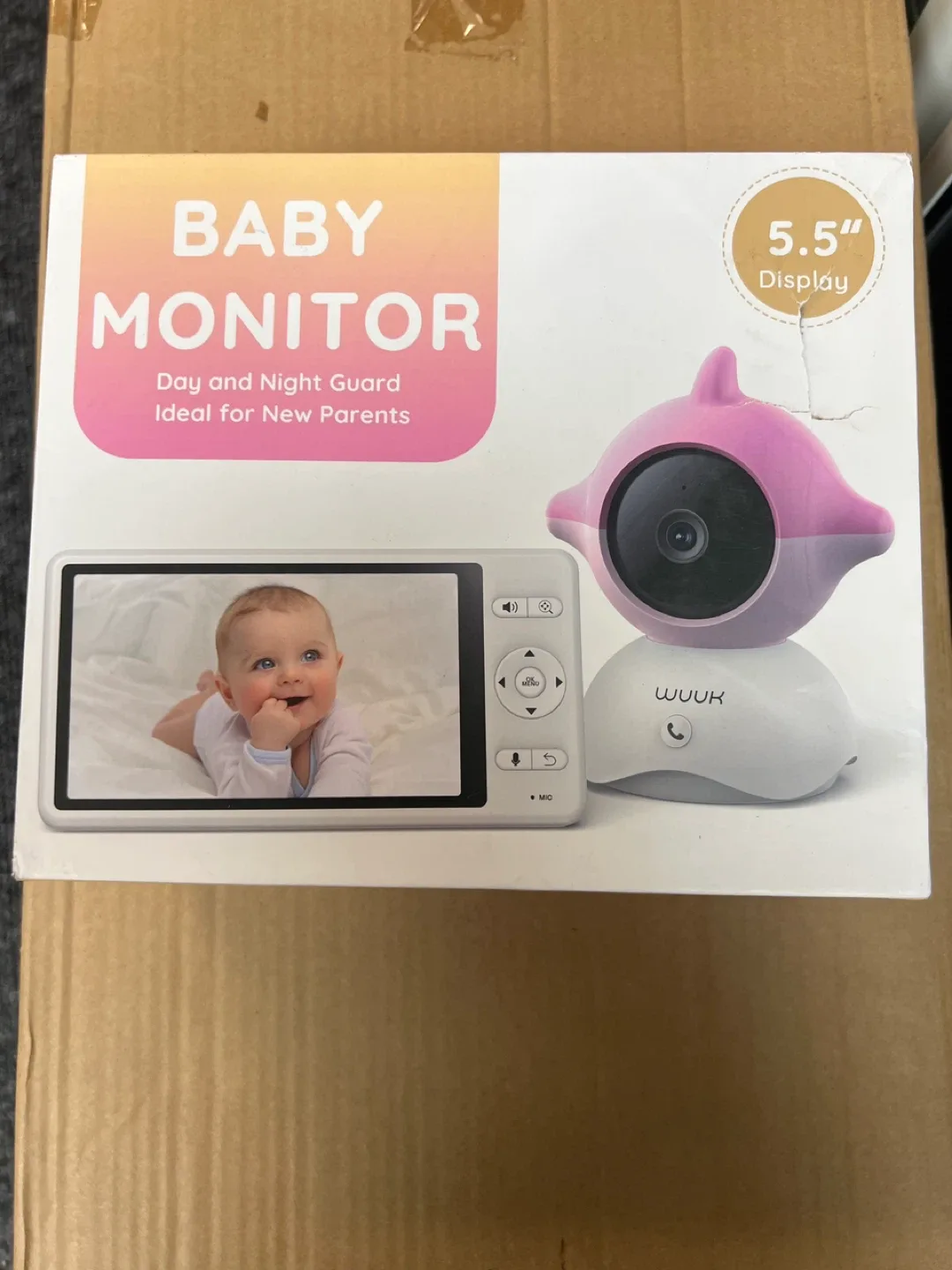 WUUK Baby Monitor - 5.5" Display, New in Box!