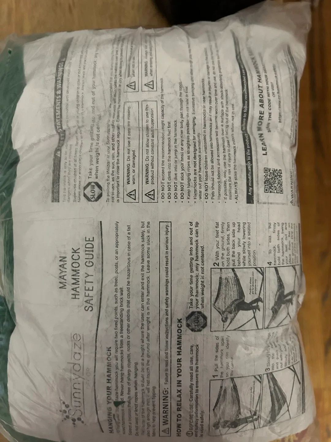 Sunnydaze Thick Cord Mayan Hammock - Multicolor image indicator(2)