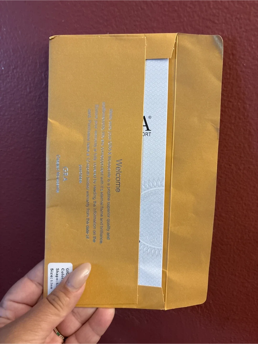 Genuine 2 Carat 925 Gold Ring  Moissonite Diamonds image indicator(7)