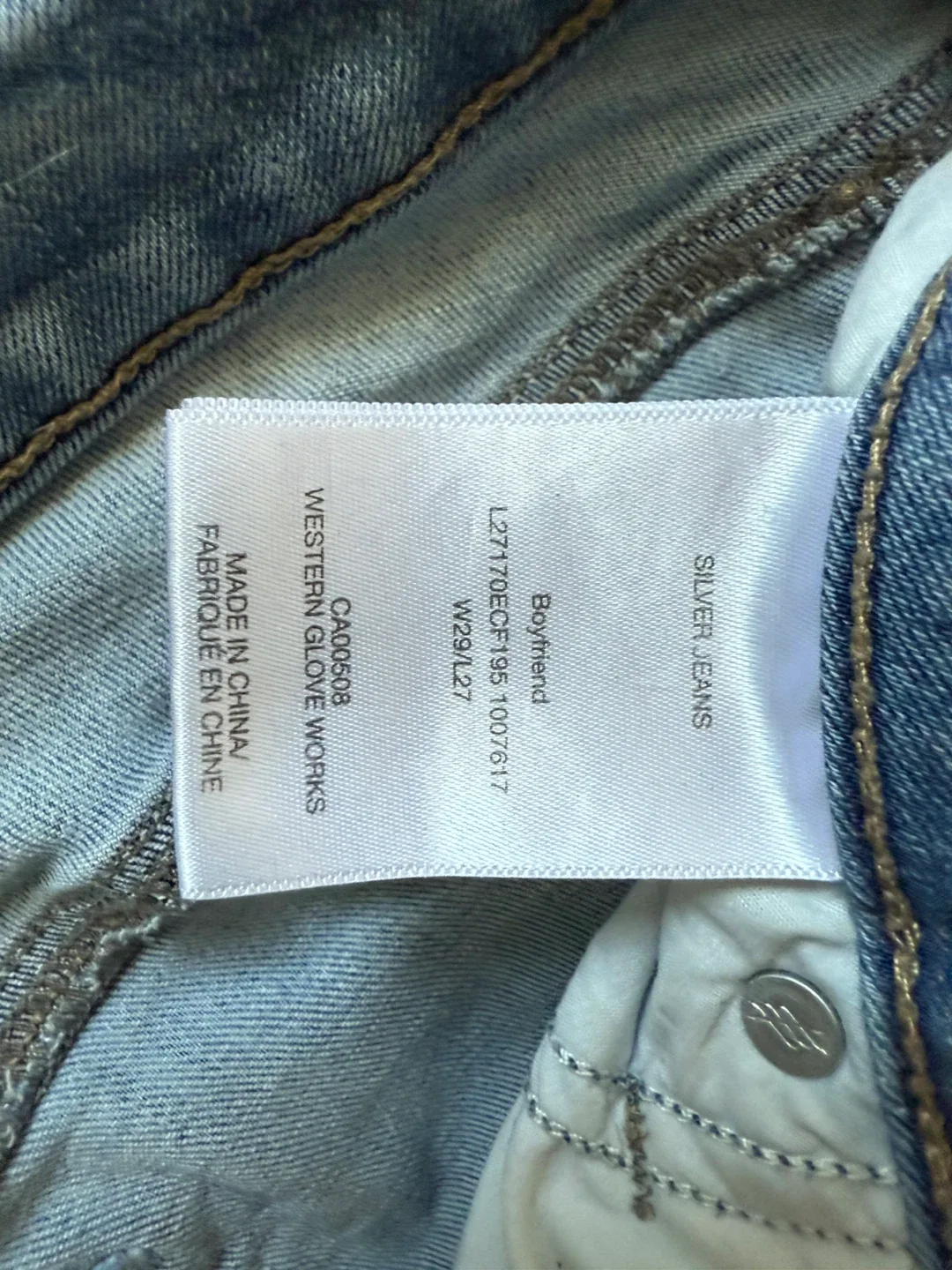 Silver Jeans Co. Boyfriend Jeans W29/L27 image indicator(2)