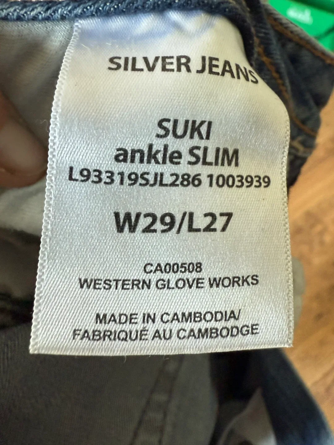 Silver Jeans SUKI Ankle Slim - W29/L27 image indicator(2)