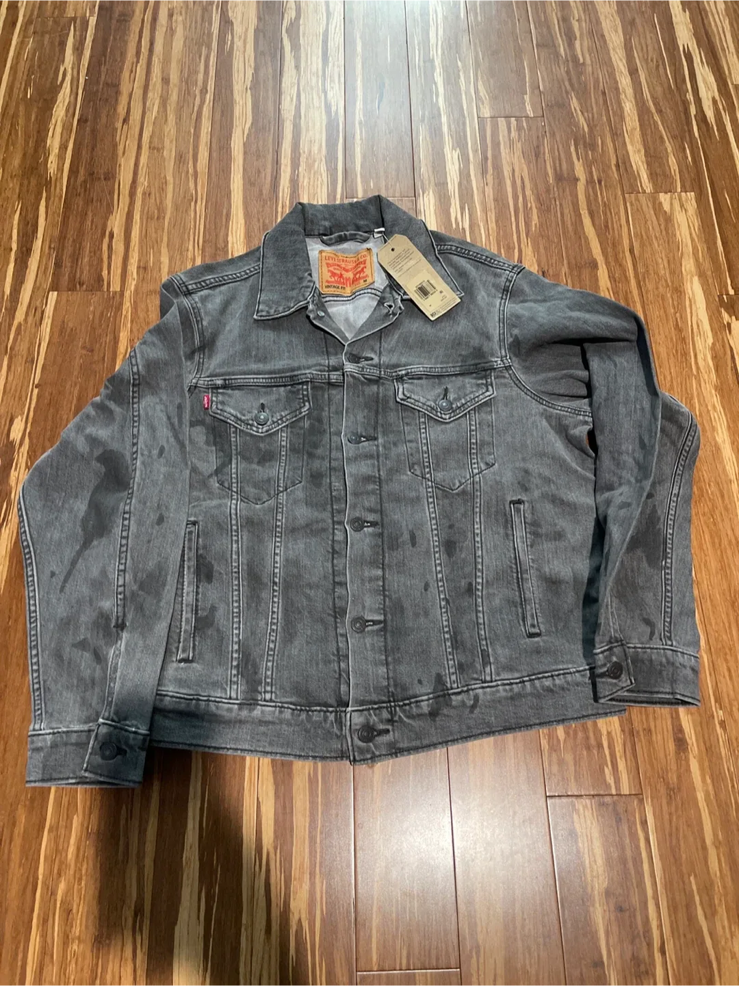 Levi's Denim Trucker Jacket - Gray - Size L