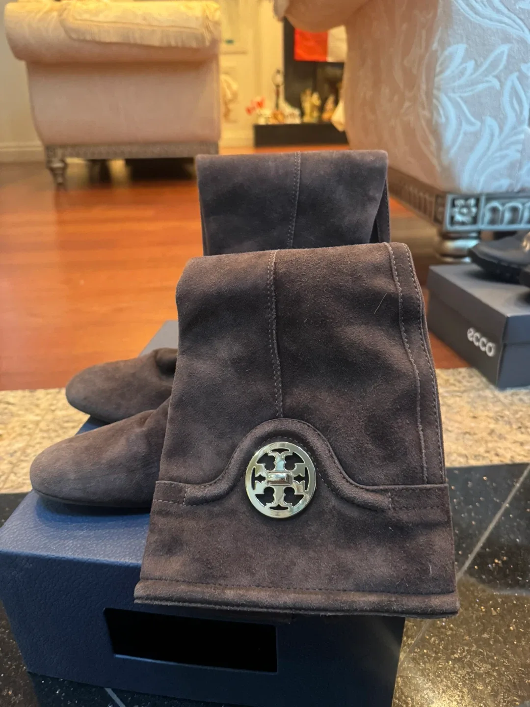 Tory Burch Suede Boots image indicator(2)