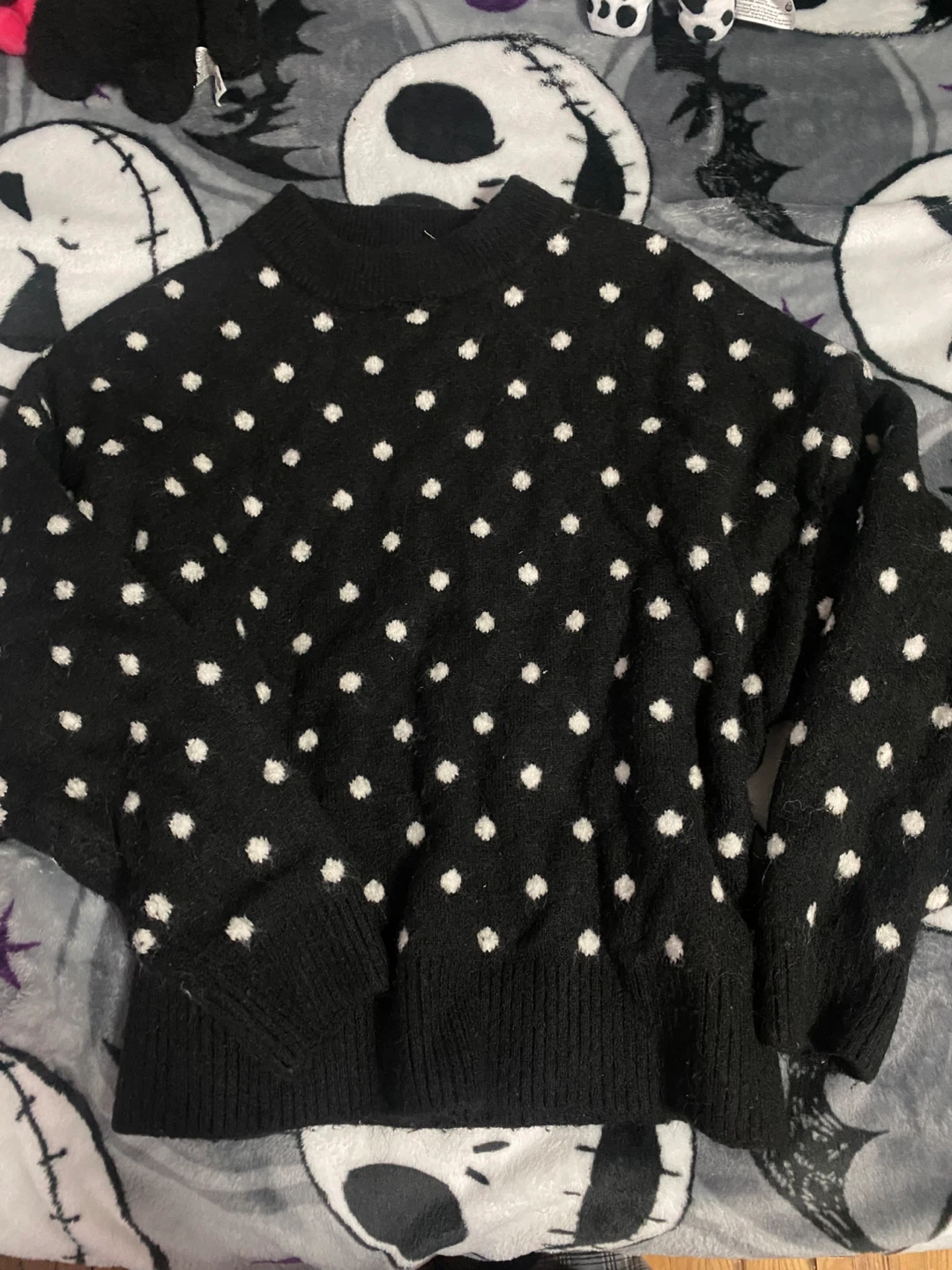 polka dot sweater
