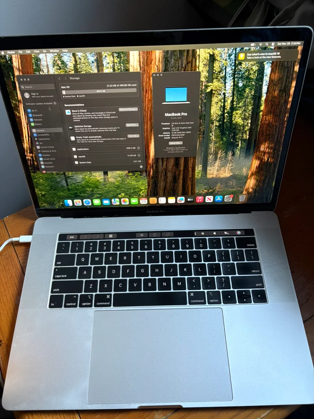 Apple MacBook Pro Touch Bar 15-inch, 2018 - GOOD CONDITION