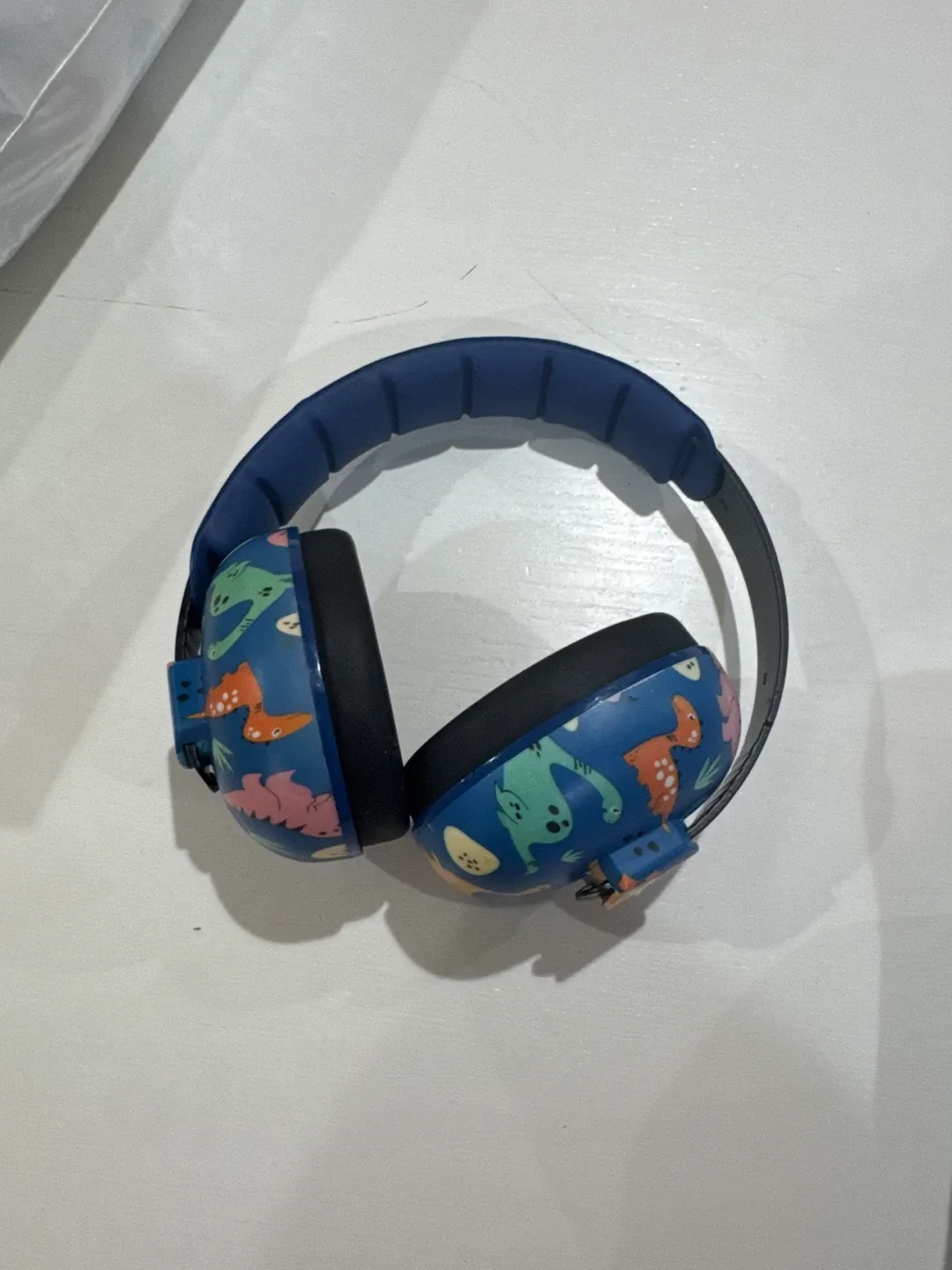 Kids Blue Dinosaur Patterned Headphones