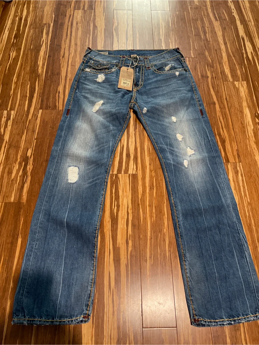 True Religion Ricky W Flap Super T Jeans Size 32