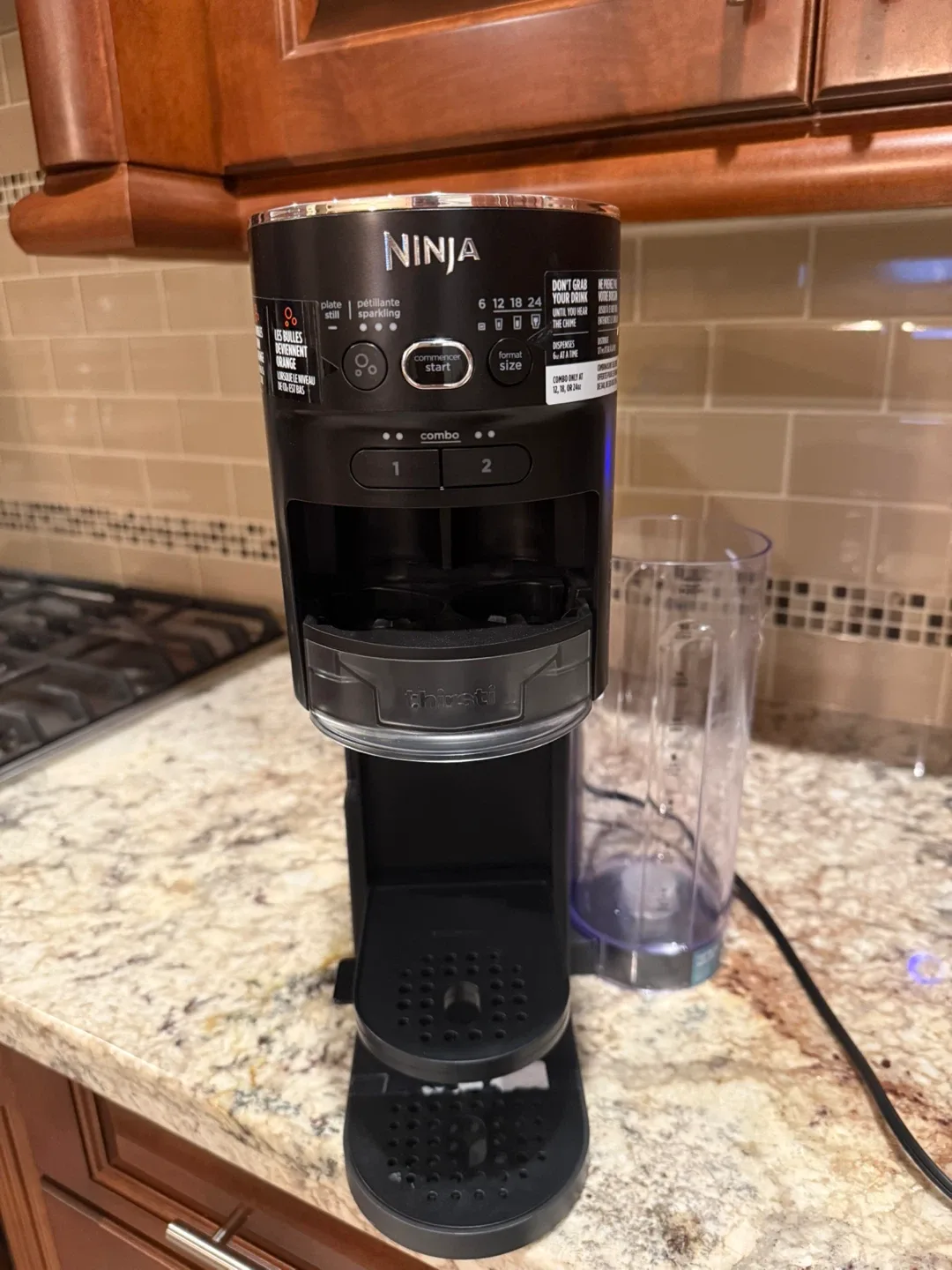 New ninja sparking drink maker