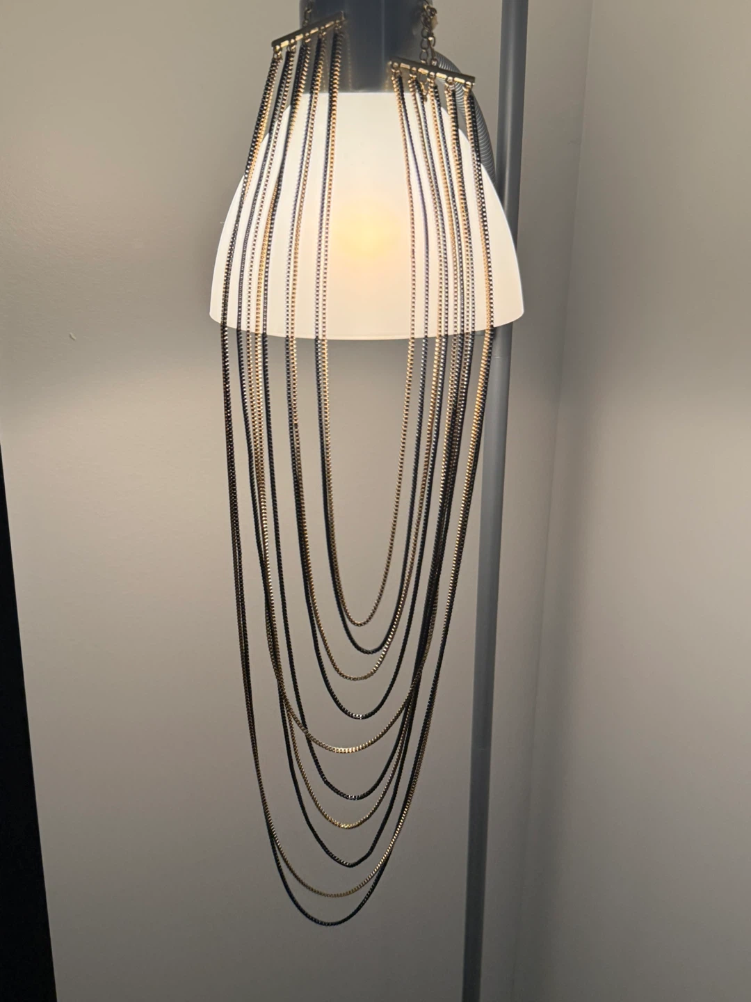 Multi-strand Necklace - Gold & Black - photo 5