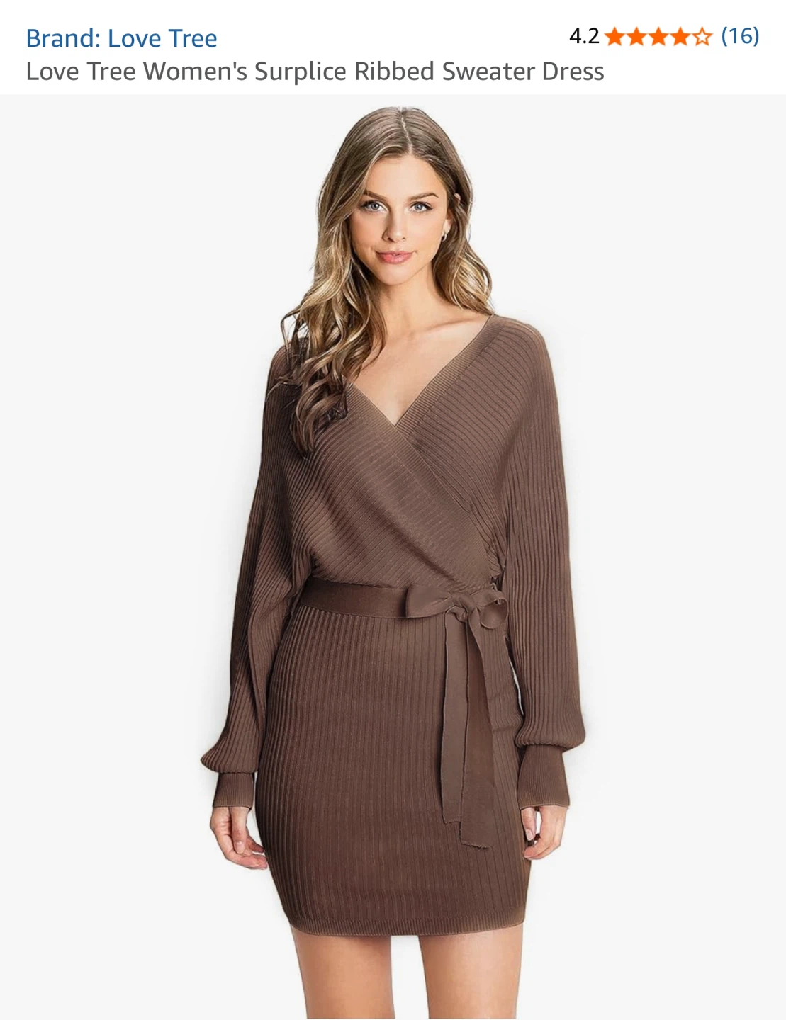 Knit wrap dress - photo 3