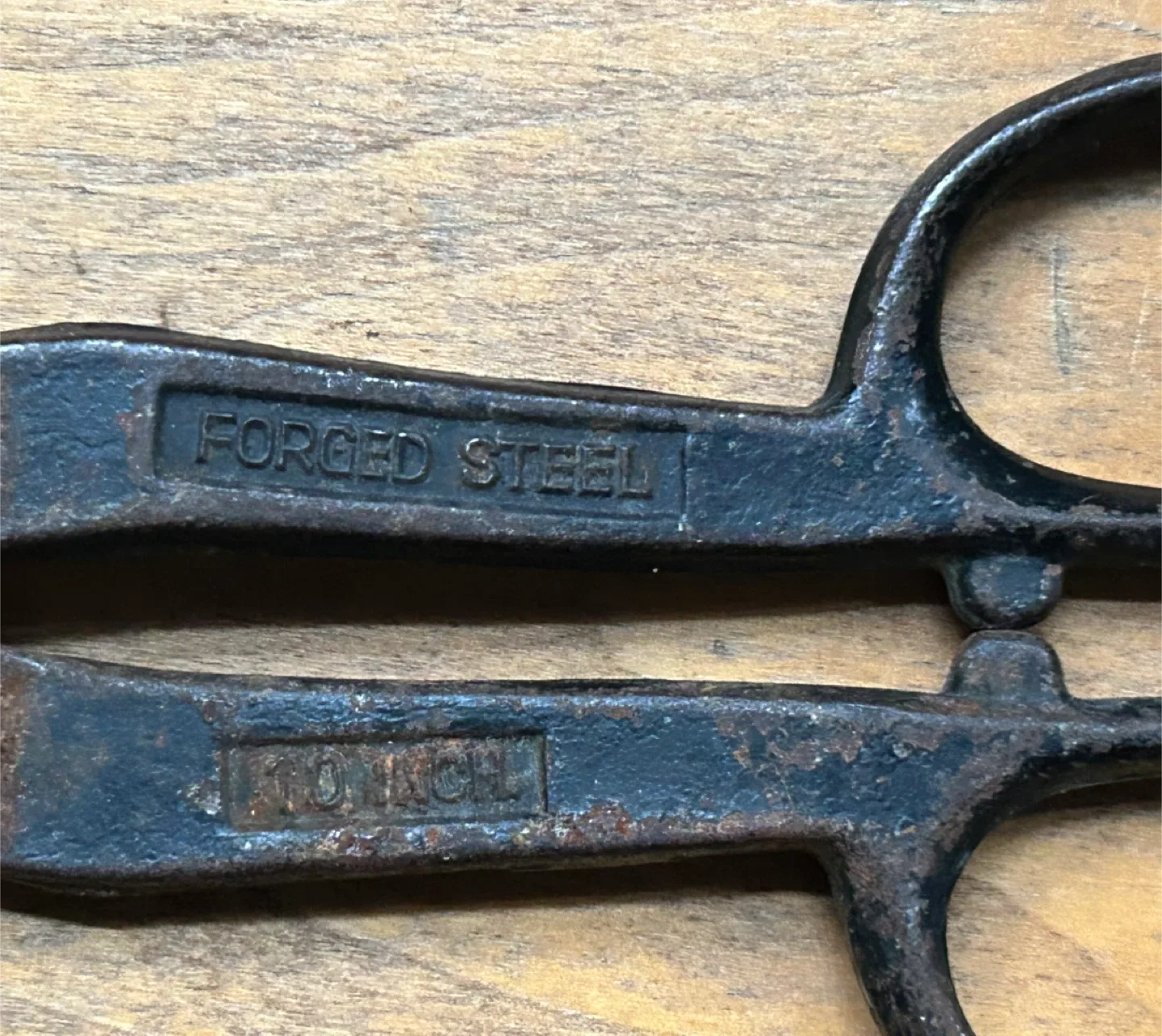 $7 Vintage Tin Snip Shear Cutters 10 Inch Forged Steel tool hand image indicator(2)