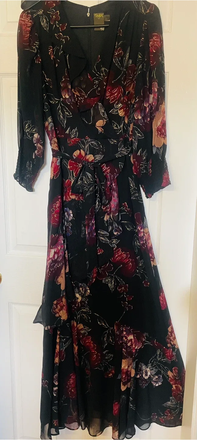 Taylor Floral Print Wrap Maxi Dress image indicator(3)