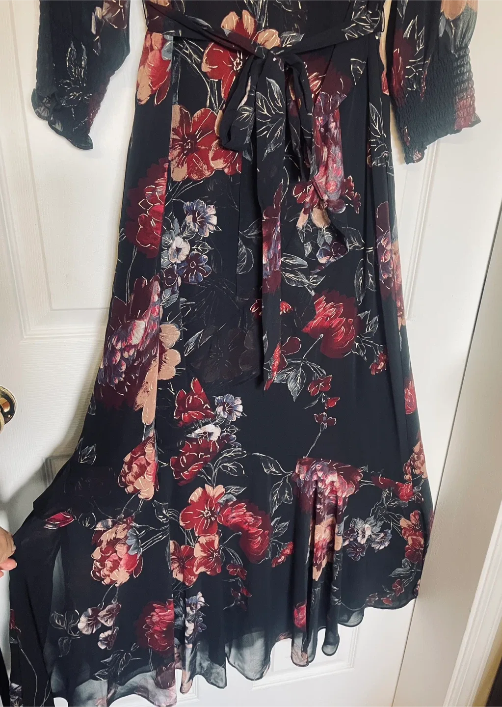 Taylor Floral Print Wrap Maxi Dress
